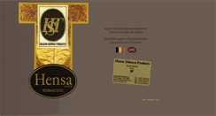 Desktop Screenshot of hensa-tobacco.com