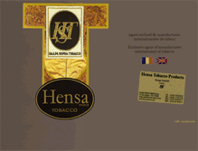 Tablet Screenshot of hensa-tobacco.com